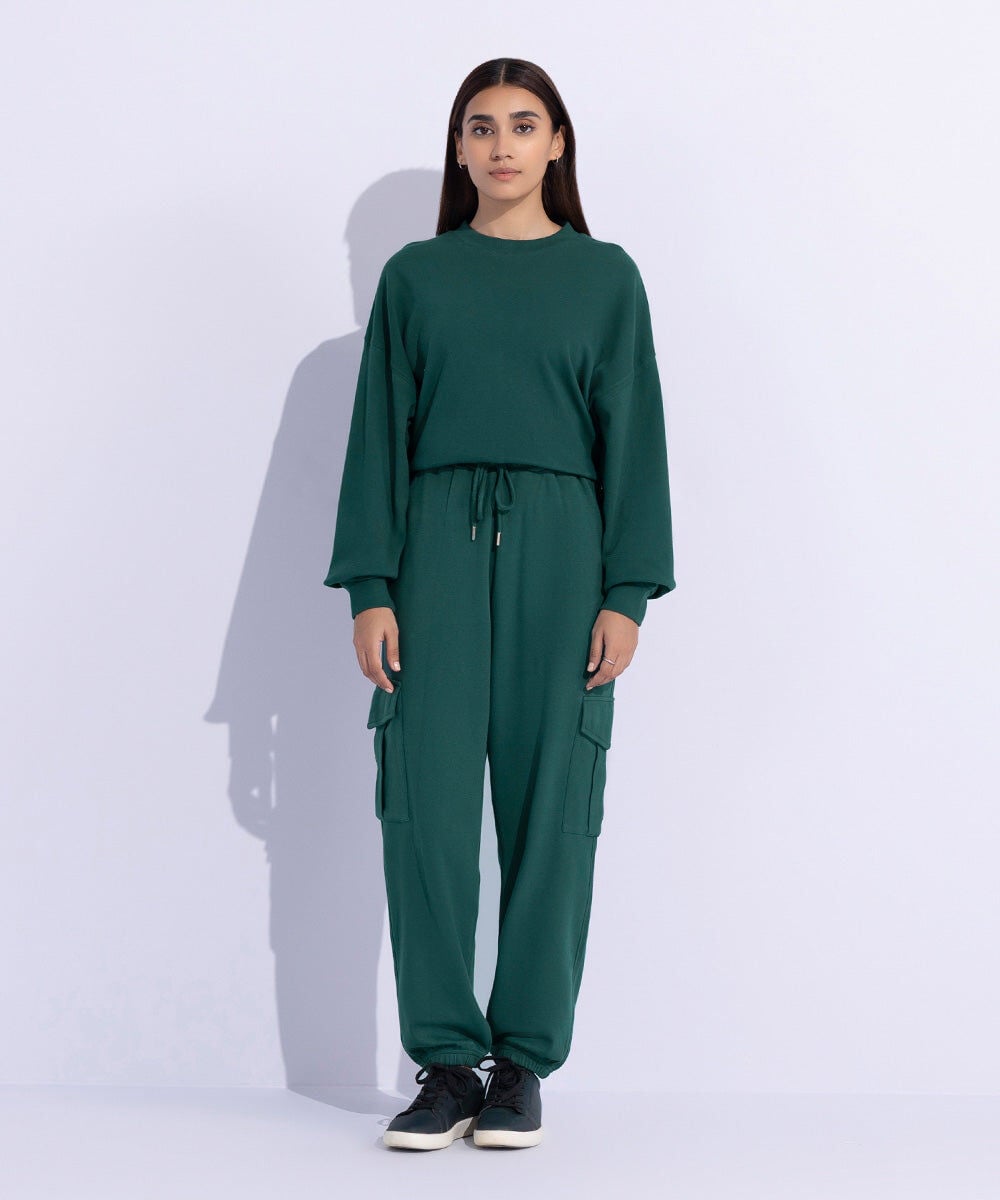 Jogger Trousers with Cargo Pockets — Sapphire