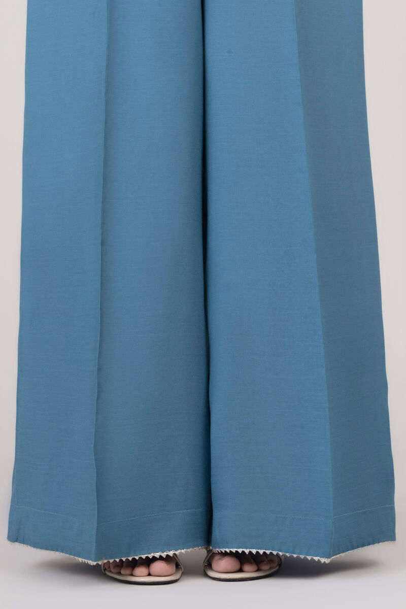 Raw Silk Flared Pants