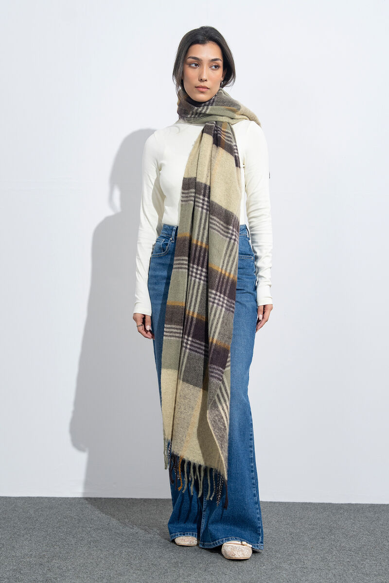 Plaid Woollen Scarf