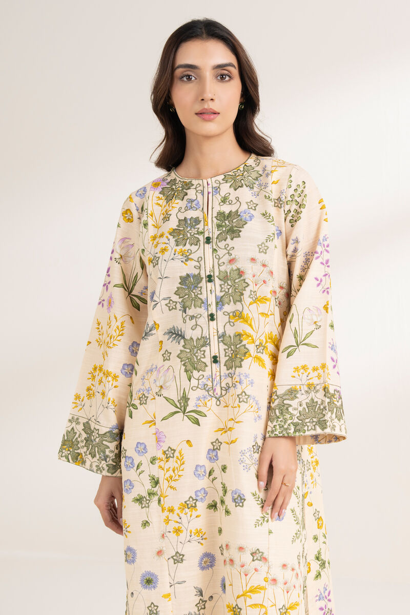 Embroidered Khaddar Shirt