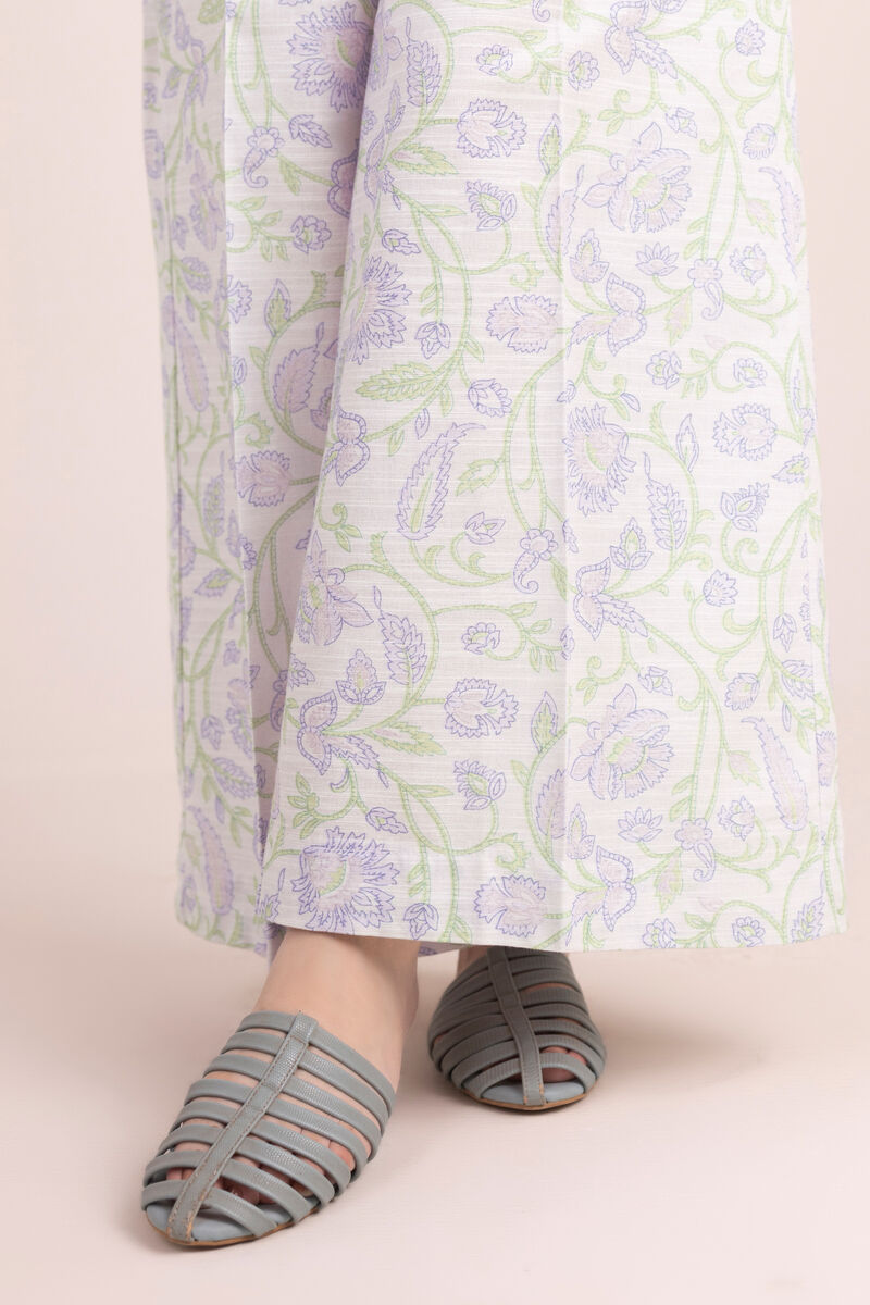Printed Khaddar Flared Pants