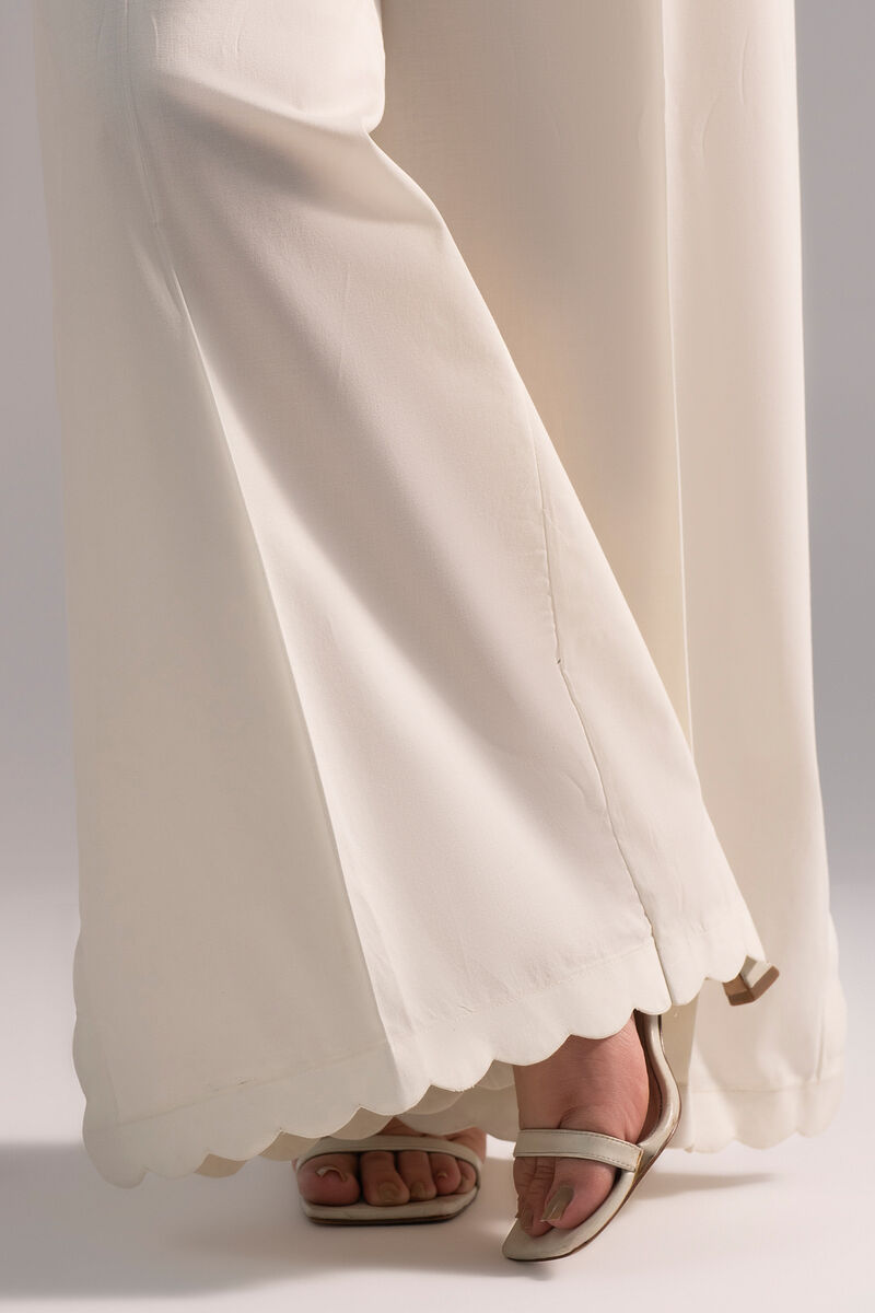 Solid Cambric Flared Pants