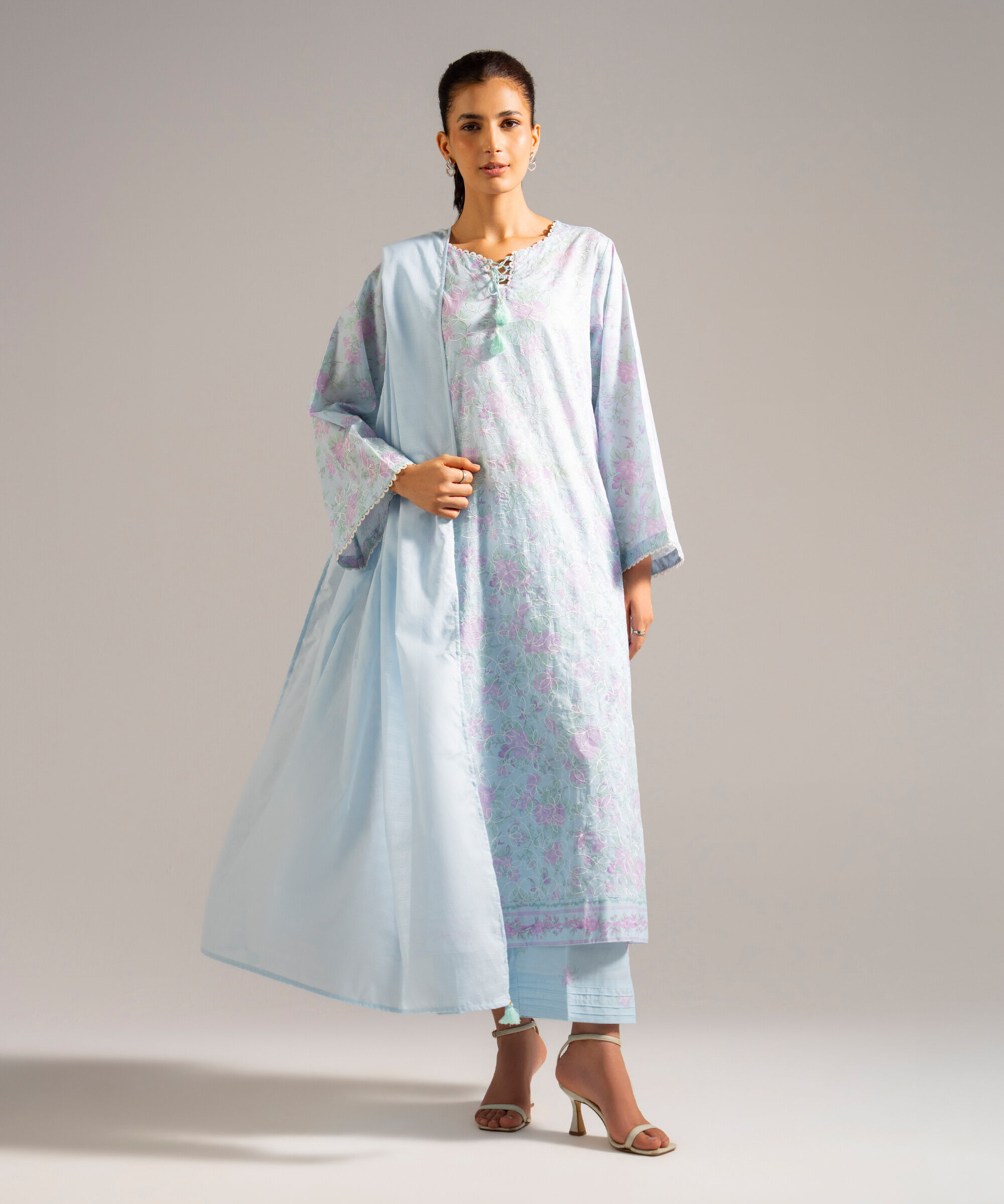 Solid Dupatta PR26CSV823BD