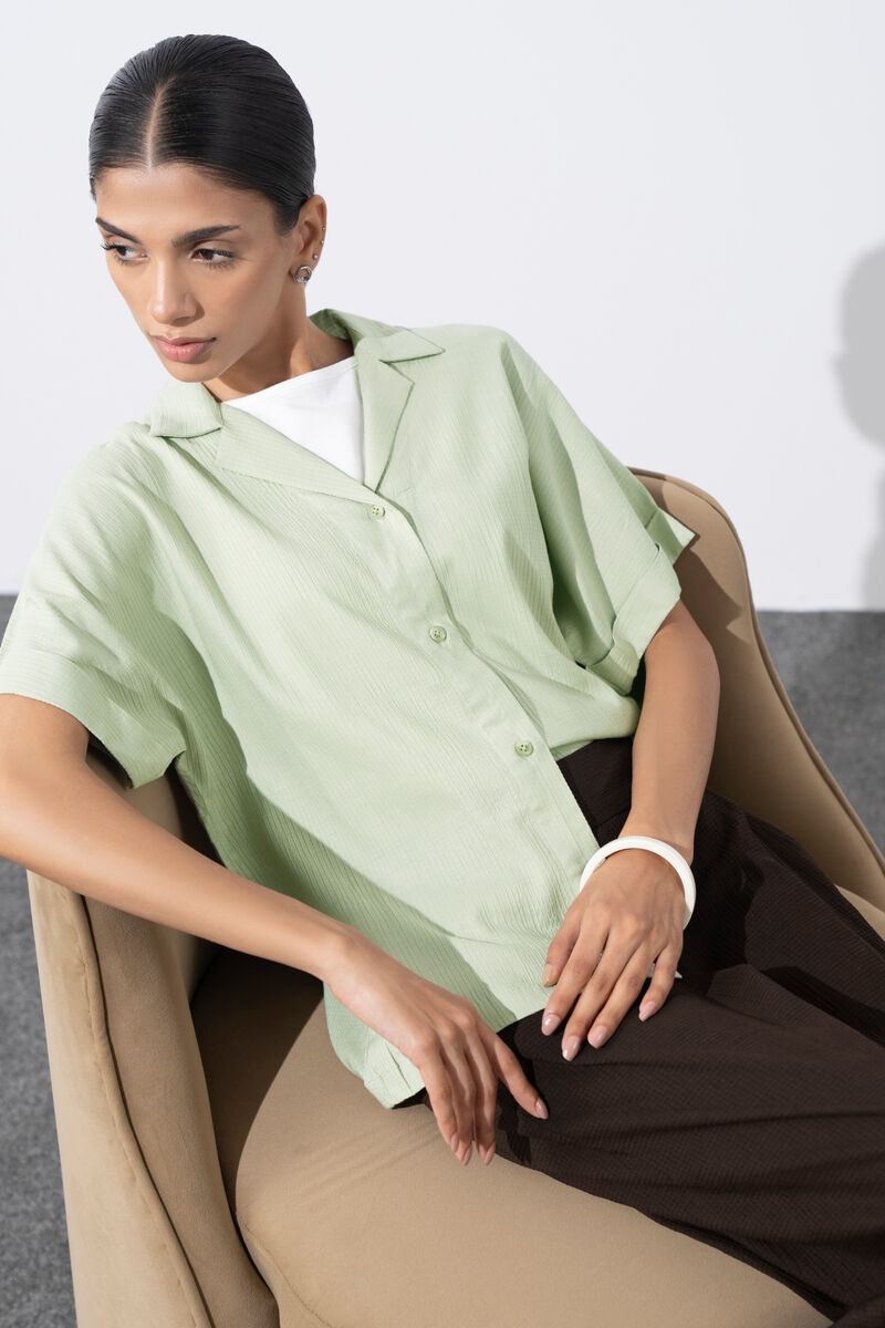 Regular Fit Seersucker Shirt