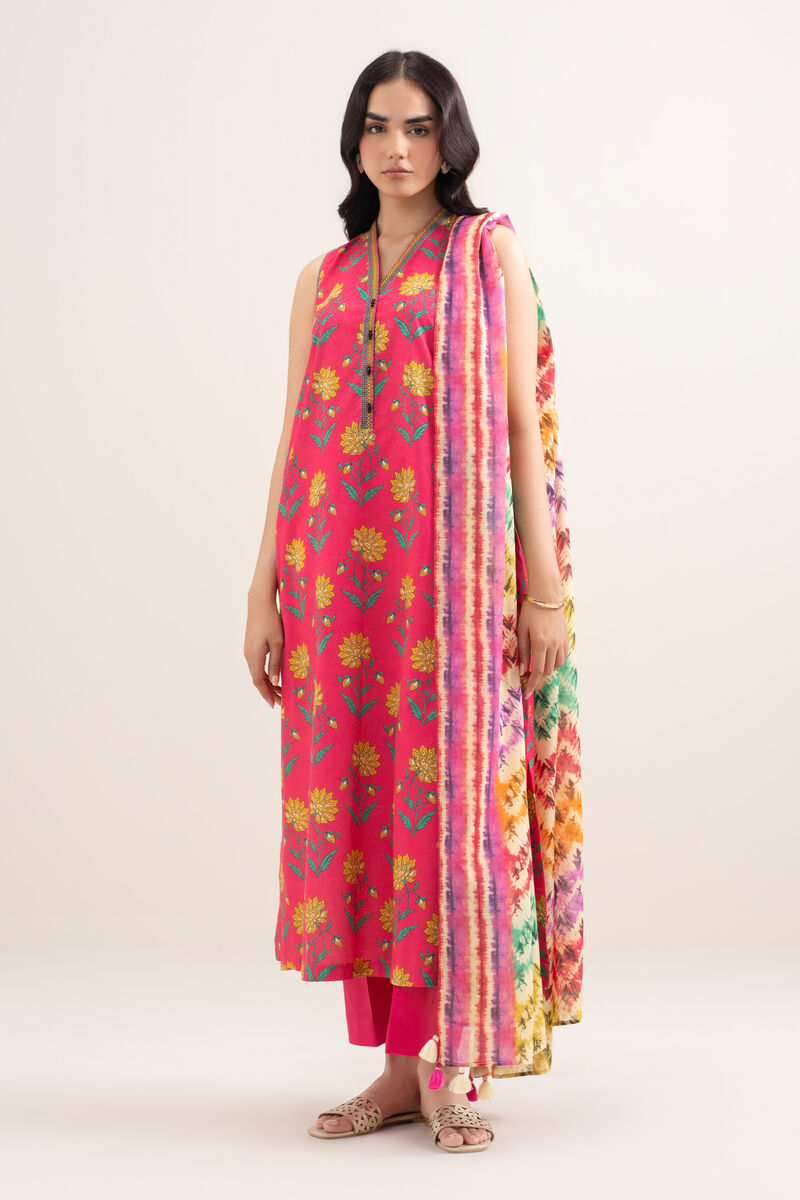 3 Piece - Printed Lawn Suit