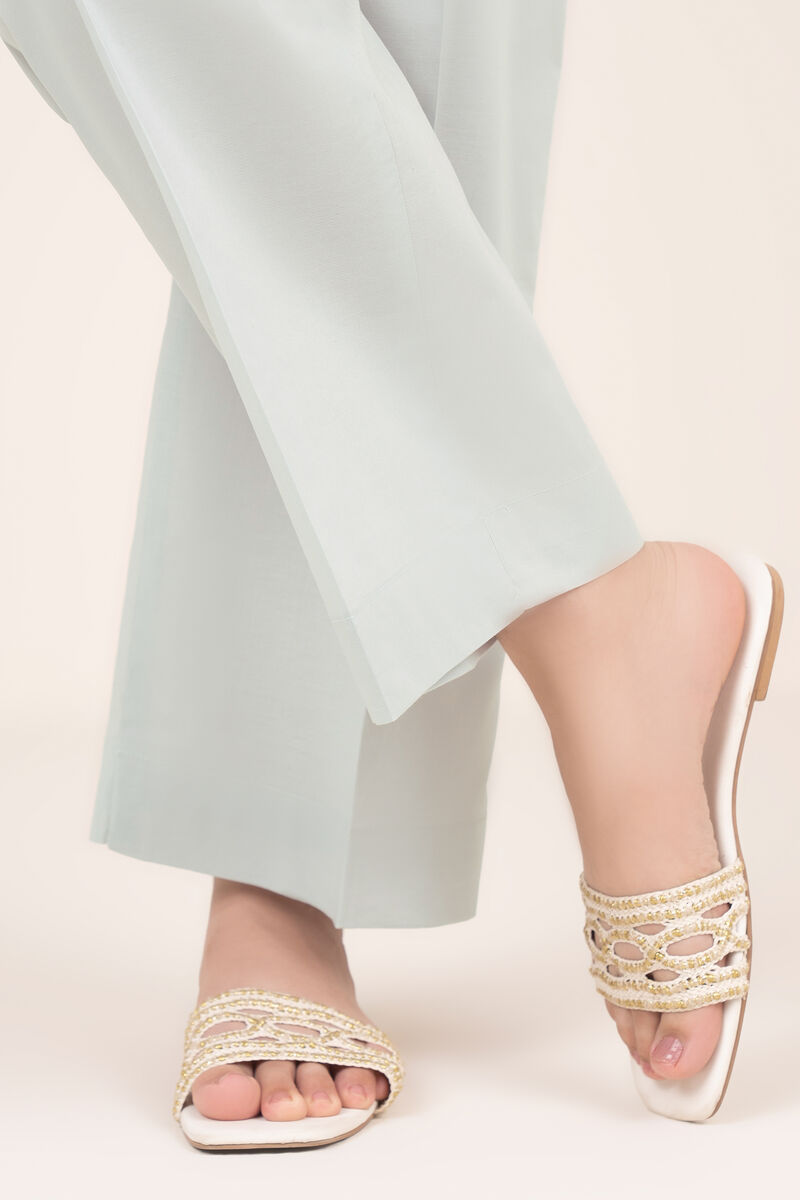 Solid Cambric Straight Pants