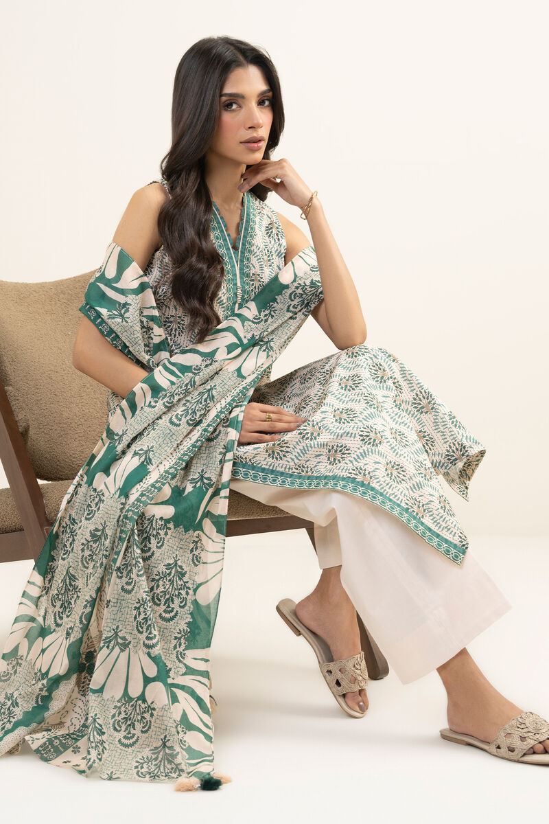 3 Piece - Printed Lawn Suit