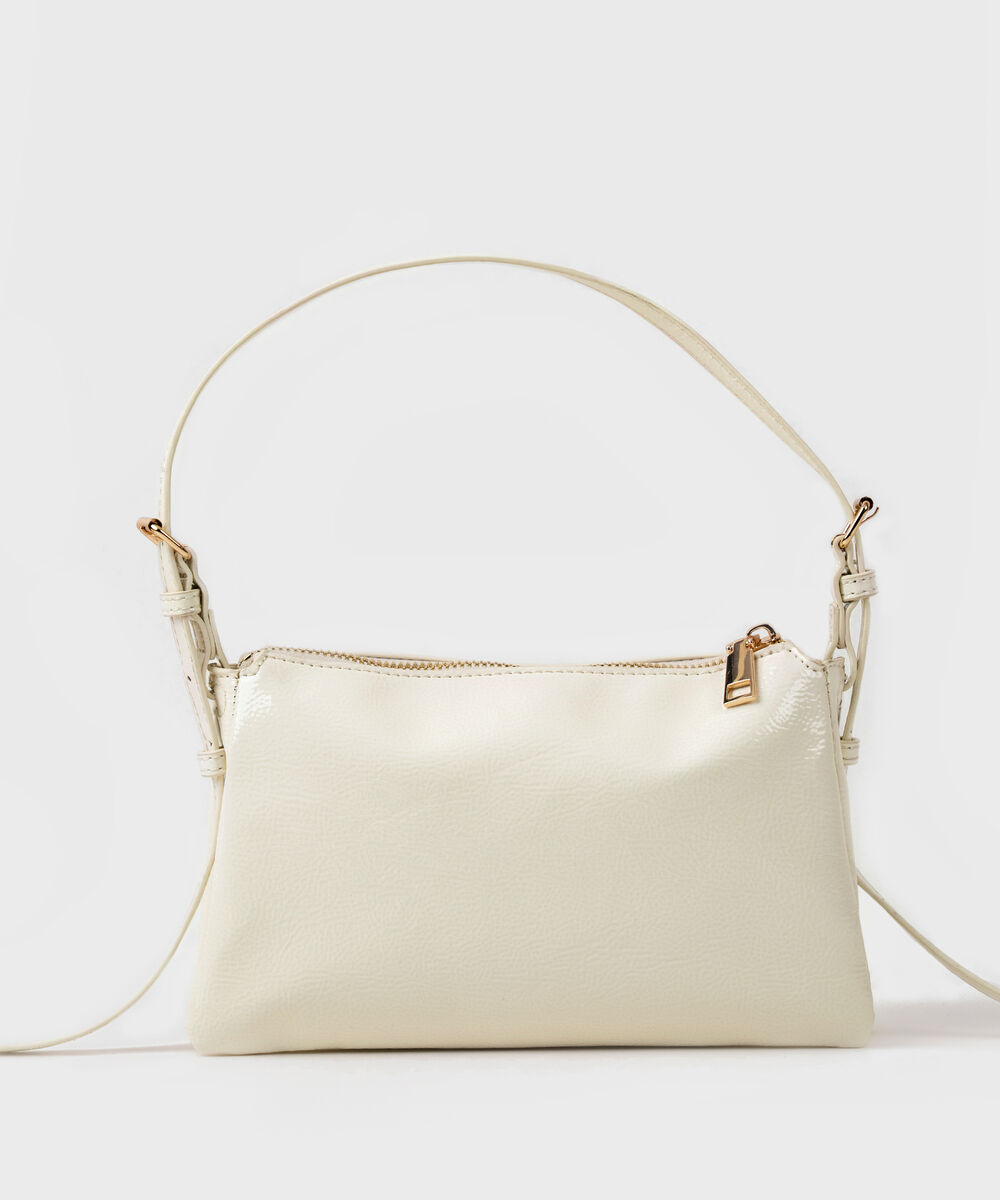 Women's Off White Shoulder Bag