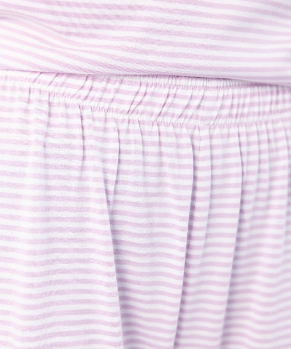Woman - Pink And White Versa Striped Pajamas