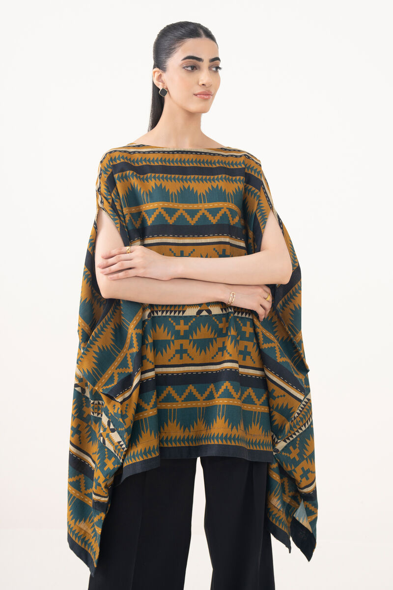 Printed Cotton Viscose Kaftan