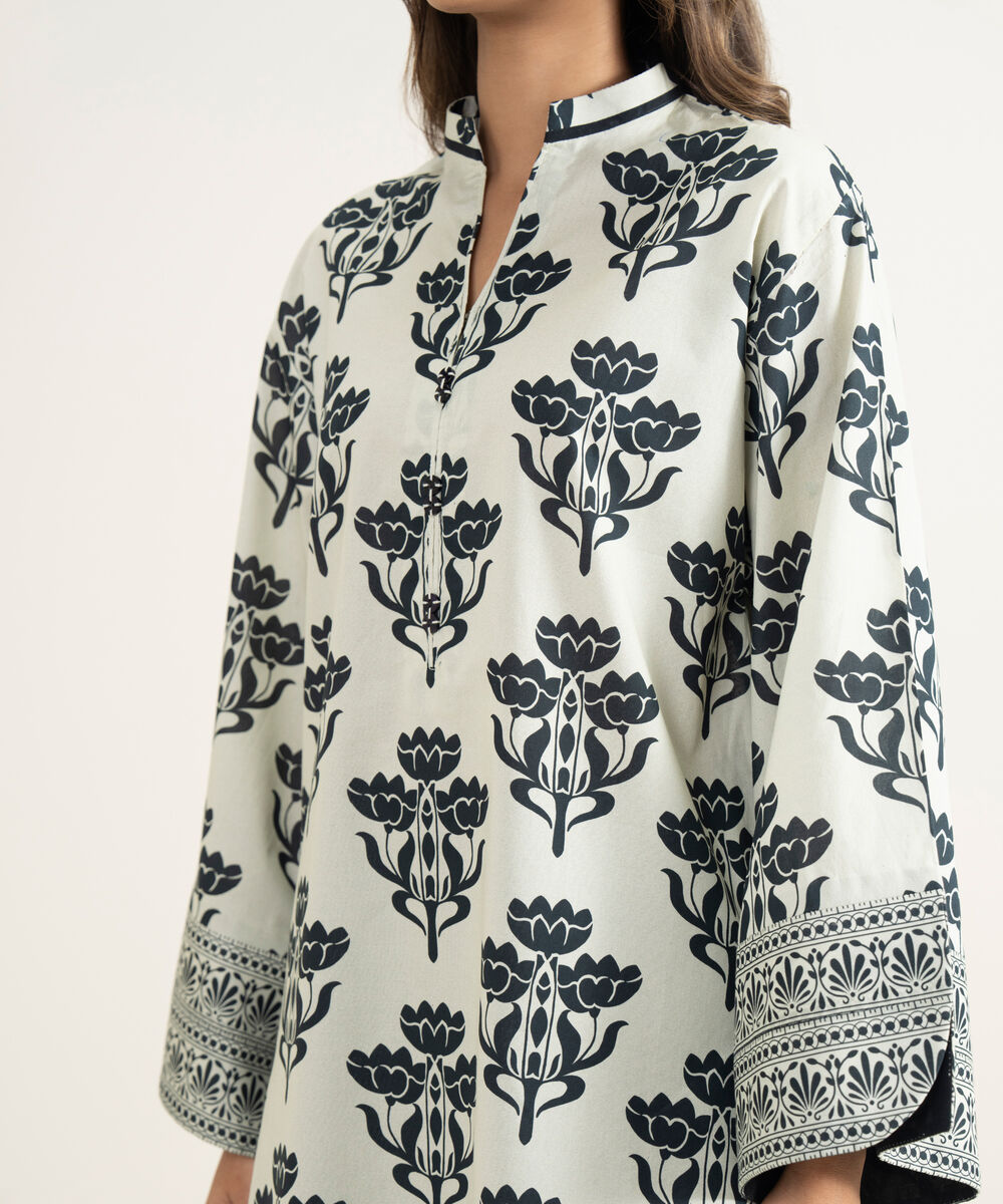 Women's Unstitched Lawn Printed Multi Shirt