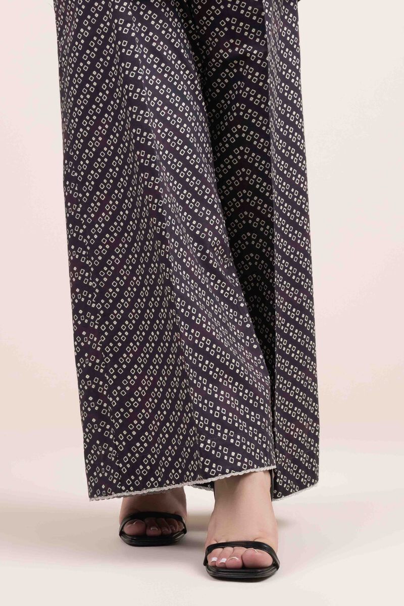 Printed Cambric Flared Pants