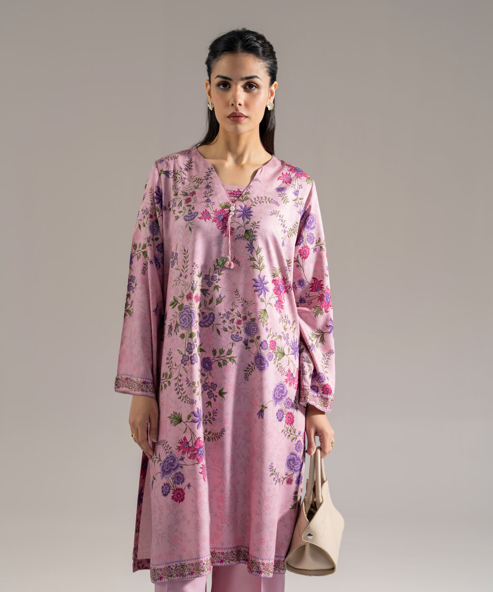 Women's RTW Viscose Marina Printed Lavender 2 Piece Suit