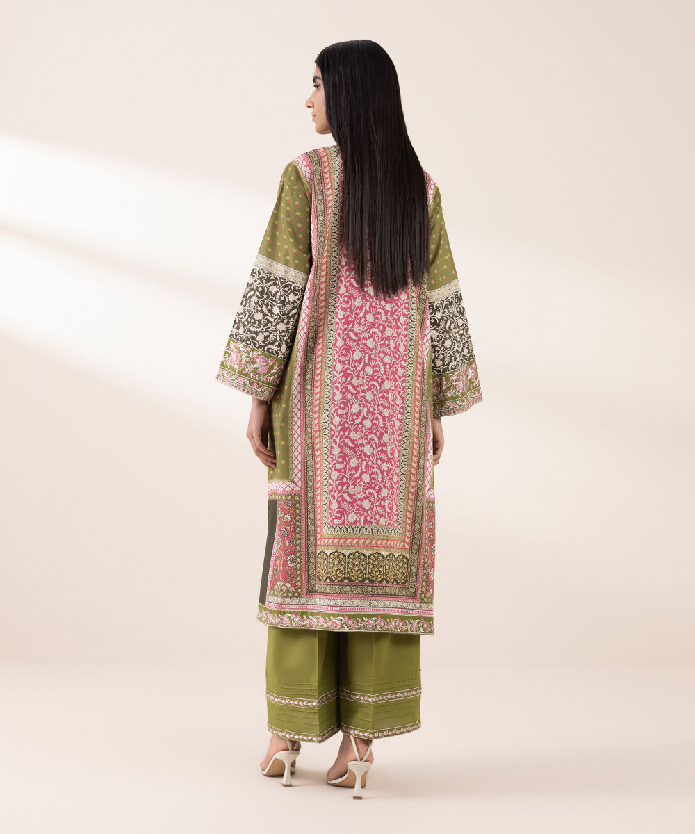 Women's RTW Lawn Multi Embroidered Boxy Shirt