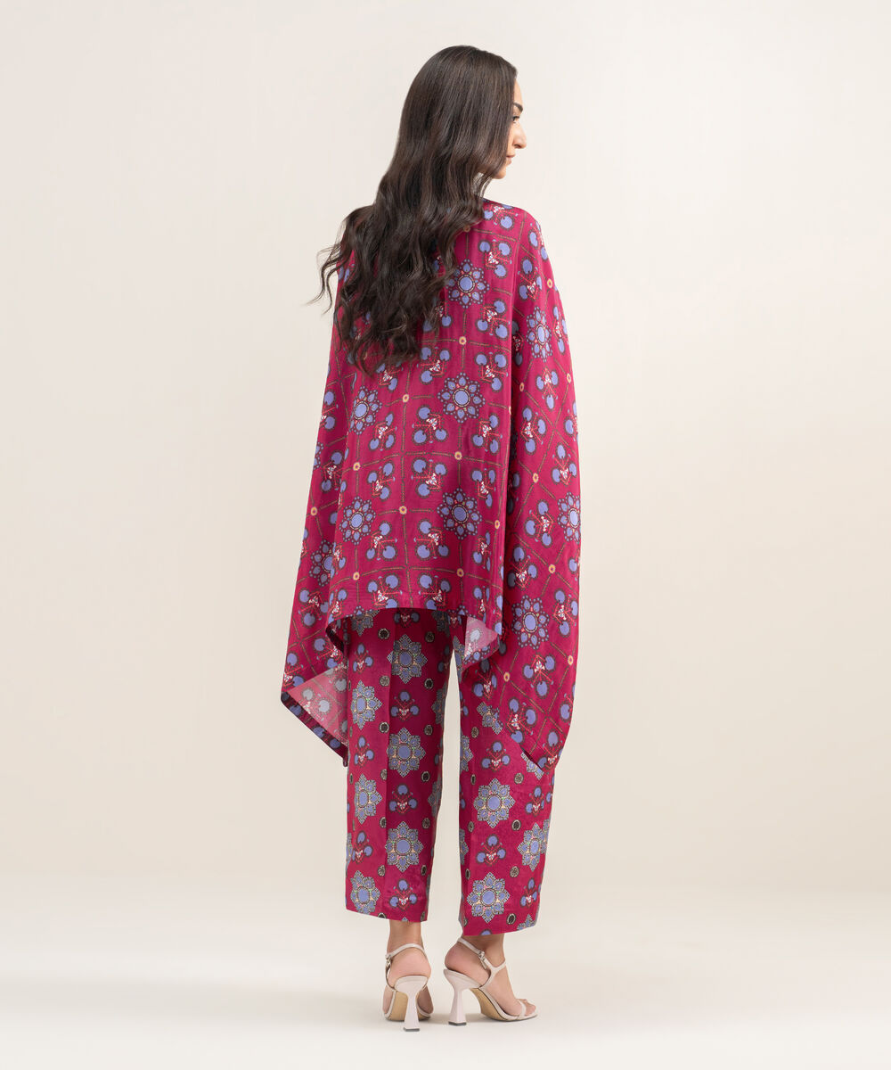 Women's RTW Habotia Grip Printed Purple 2 Piece Suit