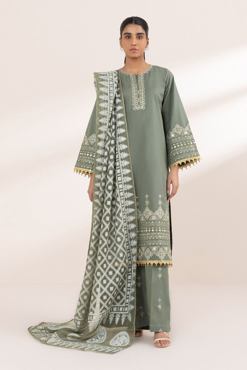 Solid Manaar Dupatta