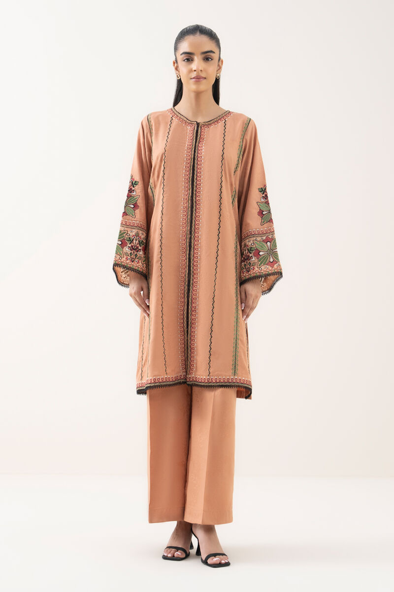 Embroidered Cotton Jacquard Shirt