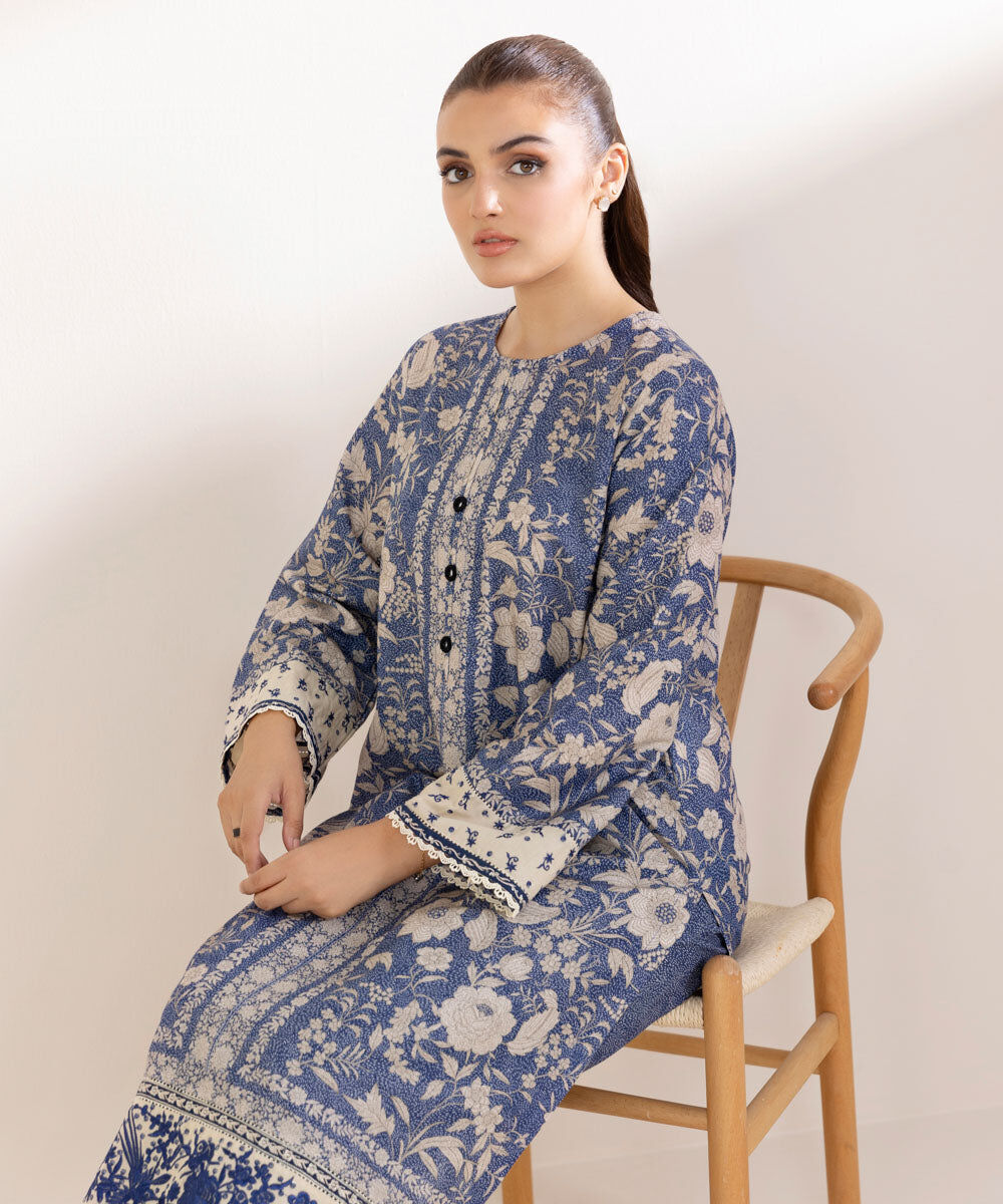 Embroidered Karandi Shirt