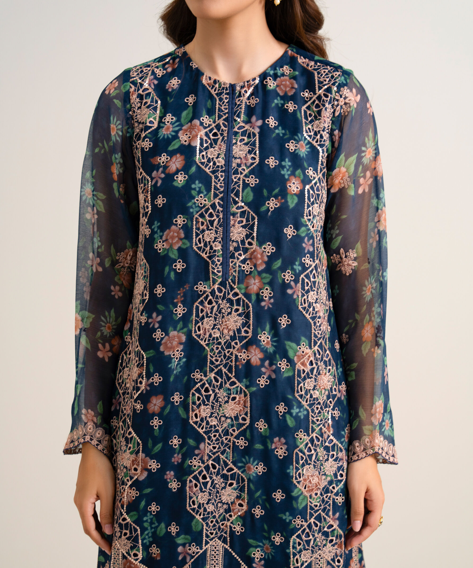Unstitched 3 Pc Chiffon U3FELX25V103
