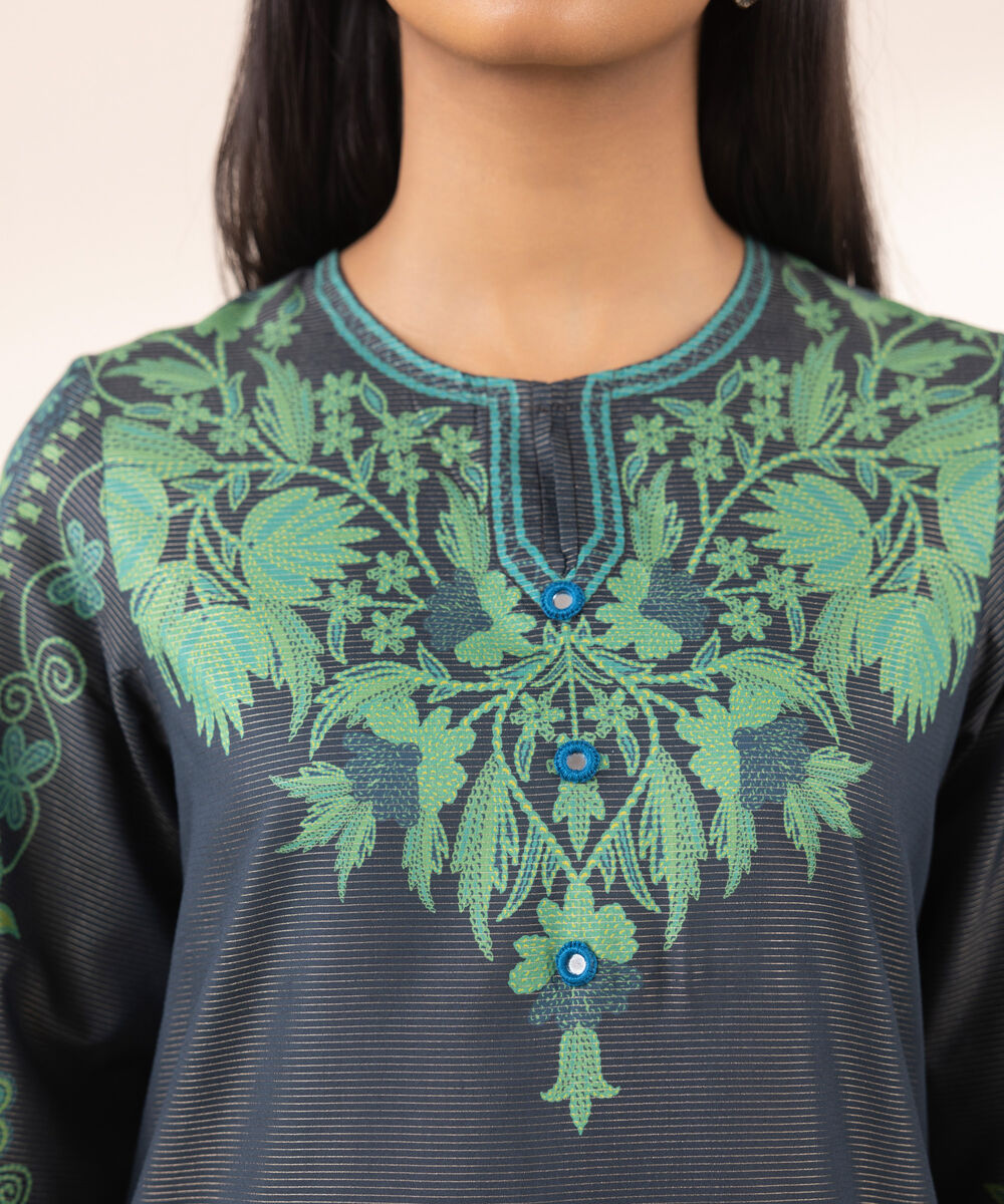 Women's RTW Zari Lawn Multi Printed A-Line Shirt