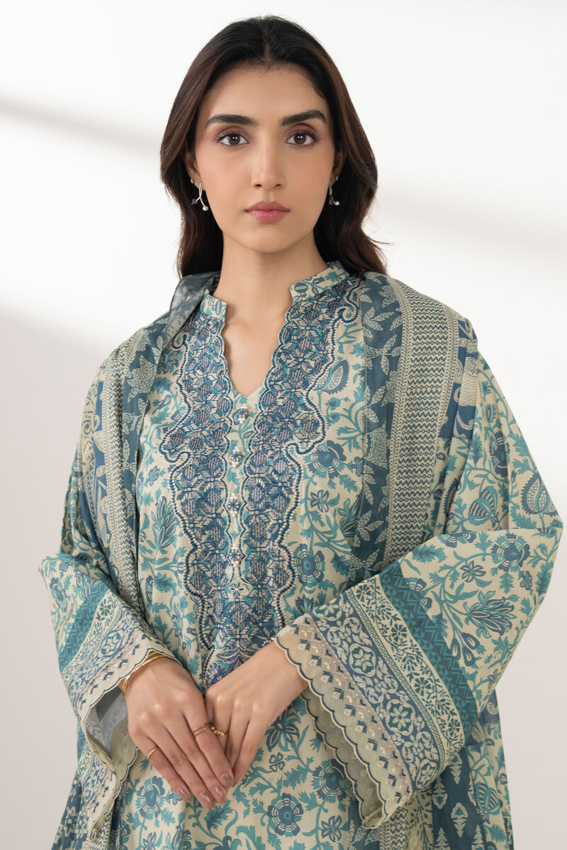 3 Piece - Embroidered Lawn Suit