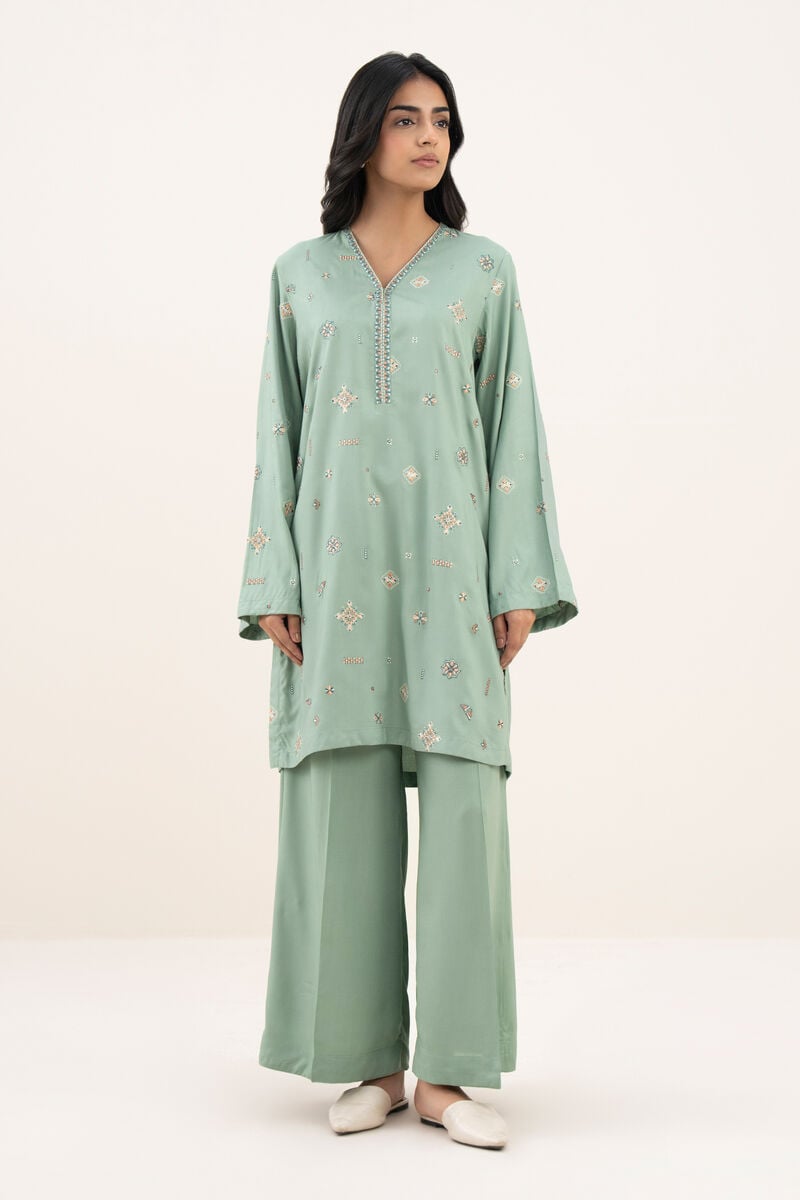 Embroidered Viscose Linen Shirt