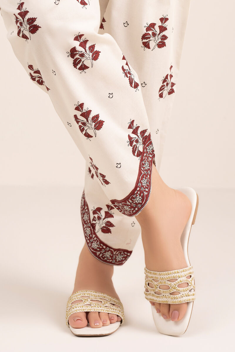 Printed Cambric Skinny Shalwar