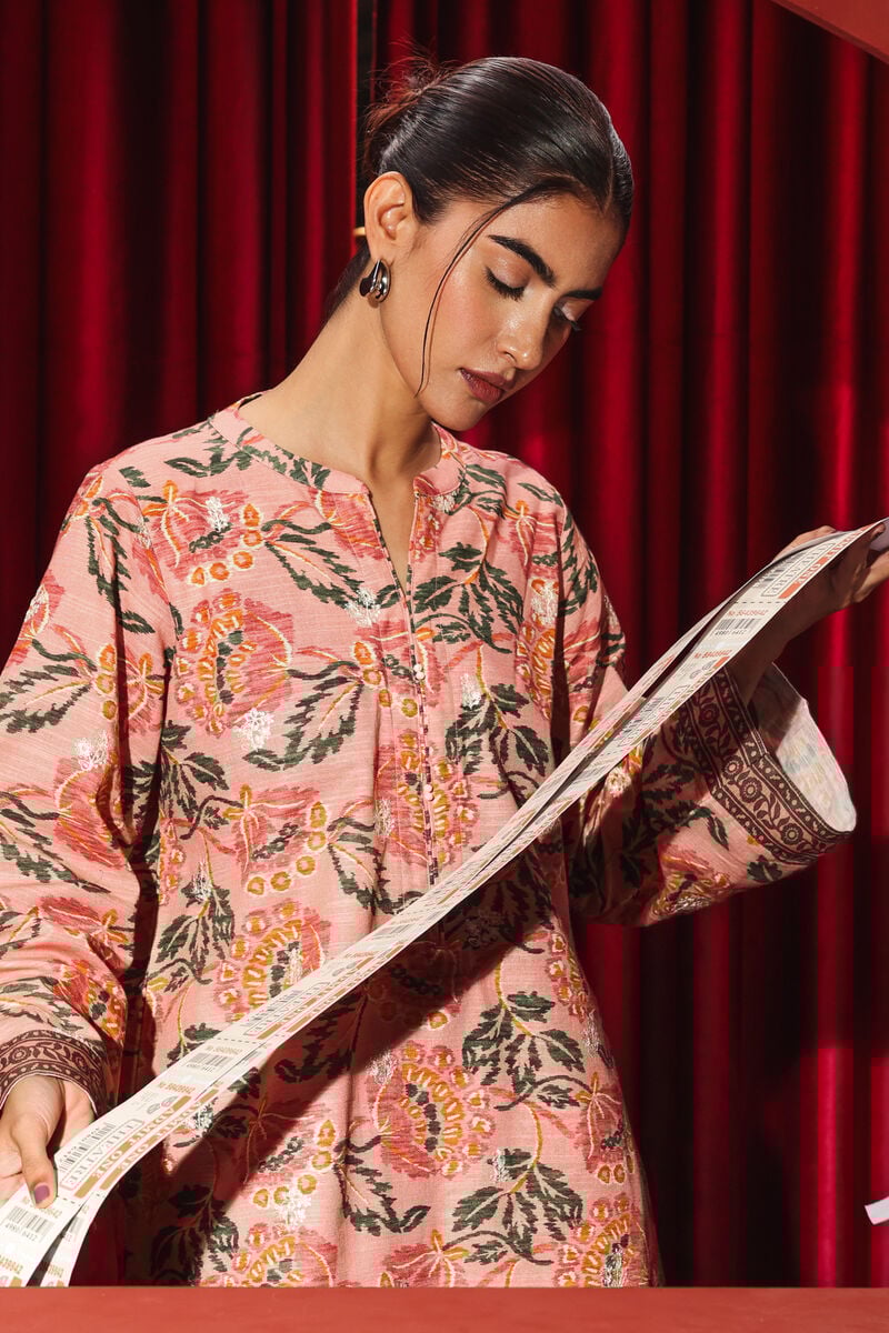 Embroidered Light Khaddar Shirt