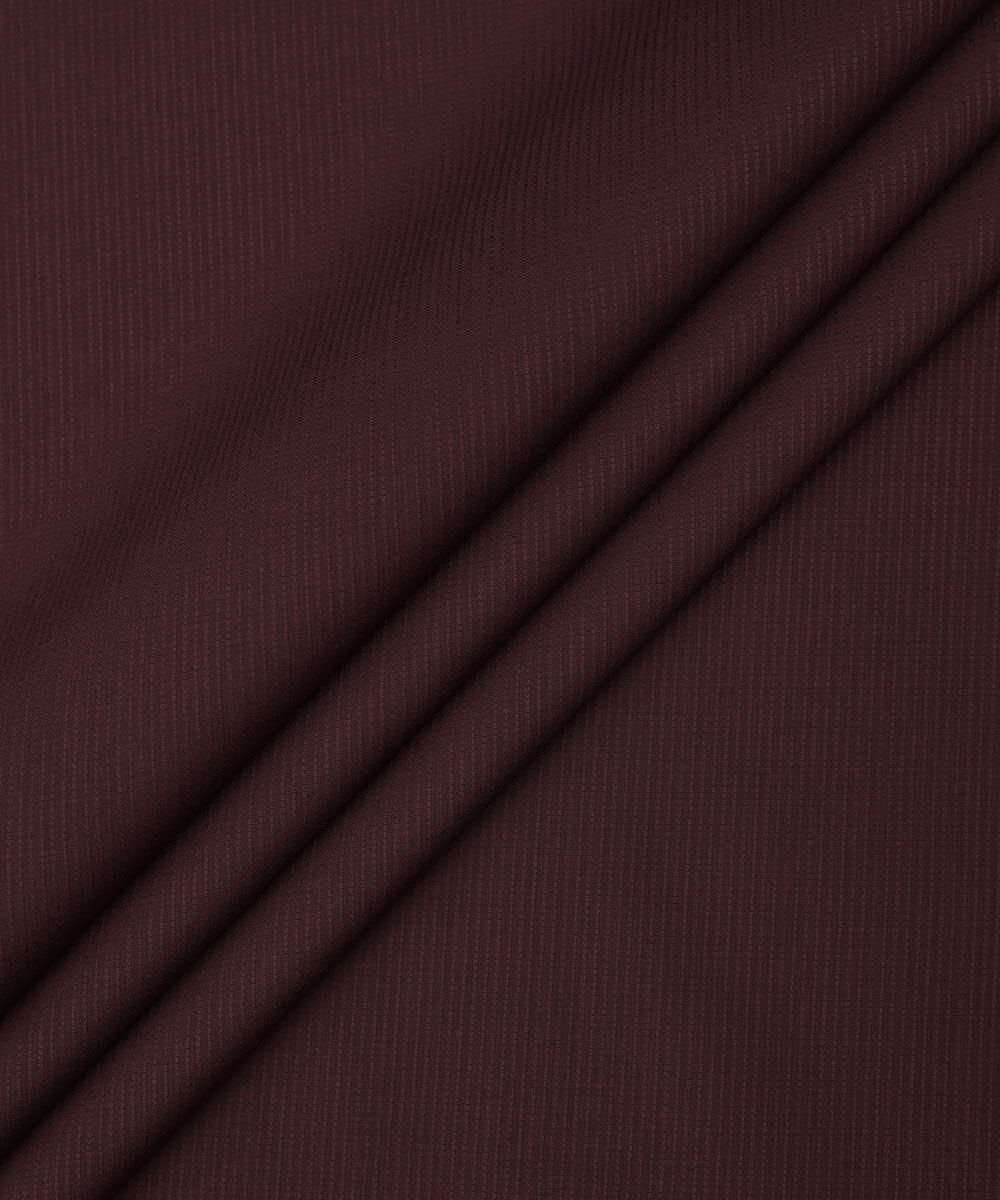 Men's Unstitched Premium Wash & Wear Red Full Suit Fabric