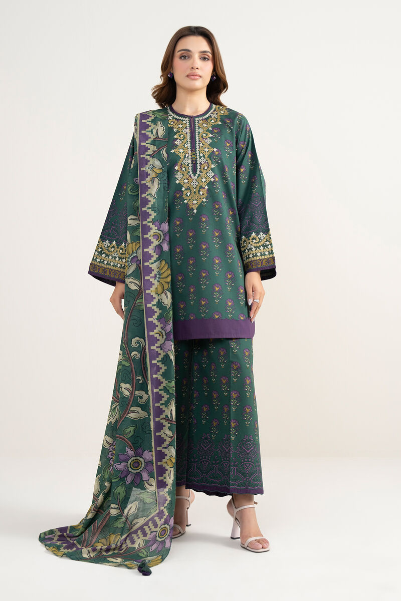 3 Piece - Embroidered Lawn Suit