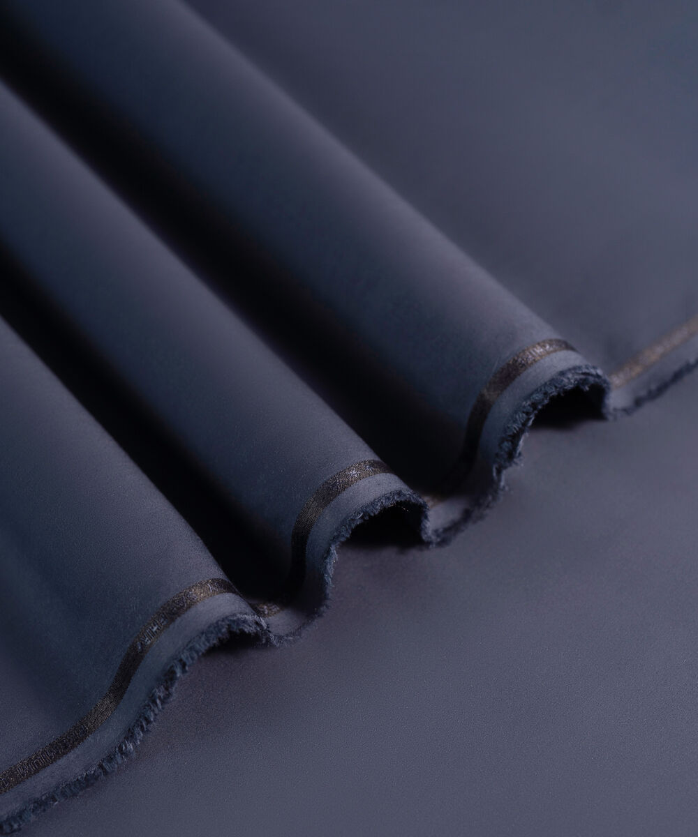 Men's Unstitched 2-Piece Luxury Modal Navy Blue Suit