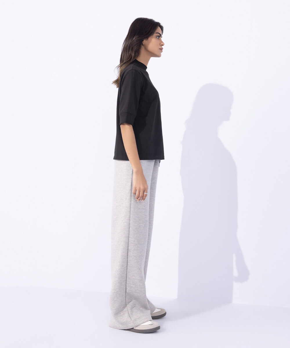 Woman - Black Heavy Weight Short Sleeve T-Shirt