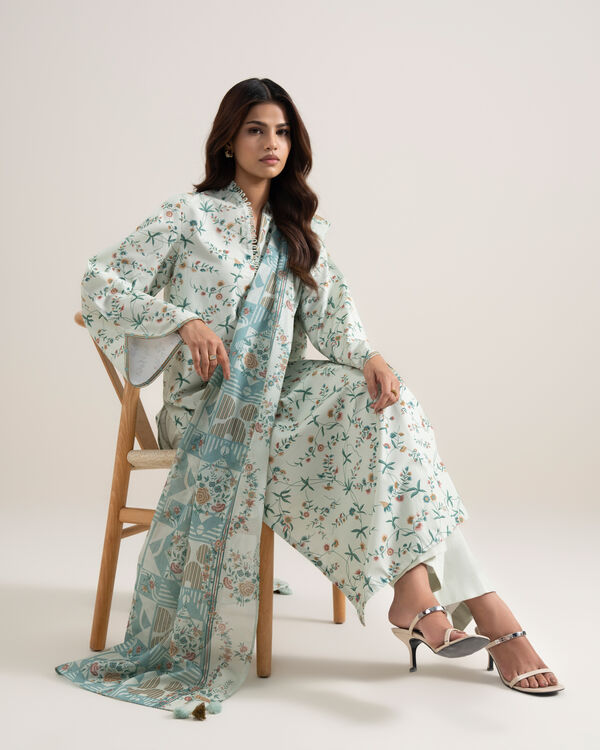 3 Piece - Printed Lawn Suit