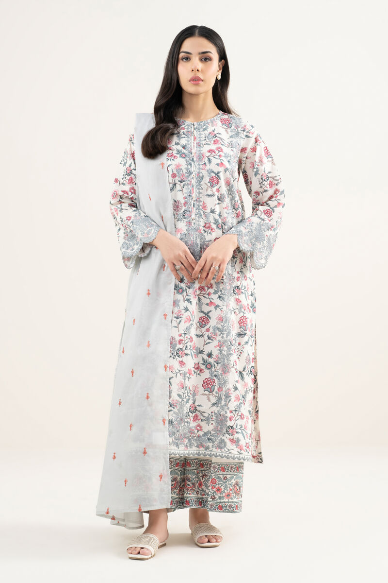 Embroidered Lawn Dupatta