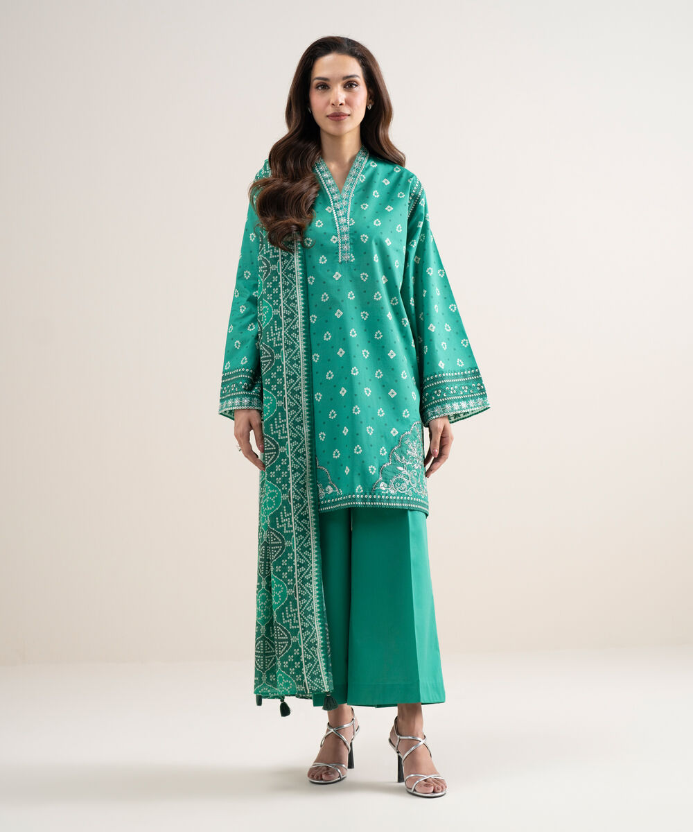 3 Piece - Embroidered Lawn Suit