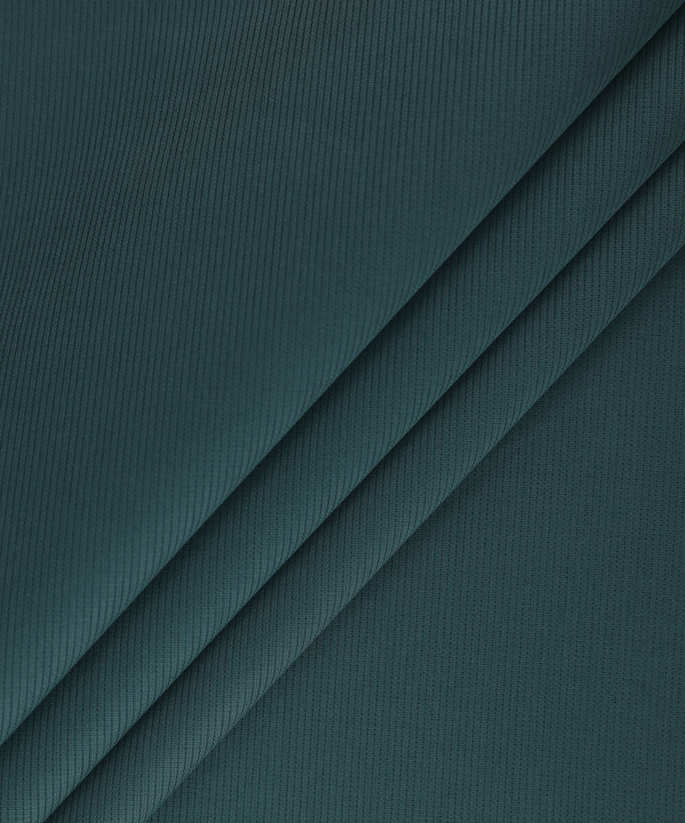 Men Unstitched Cotton Green Full Suit Fabric