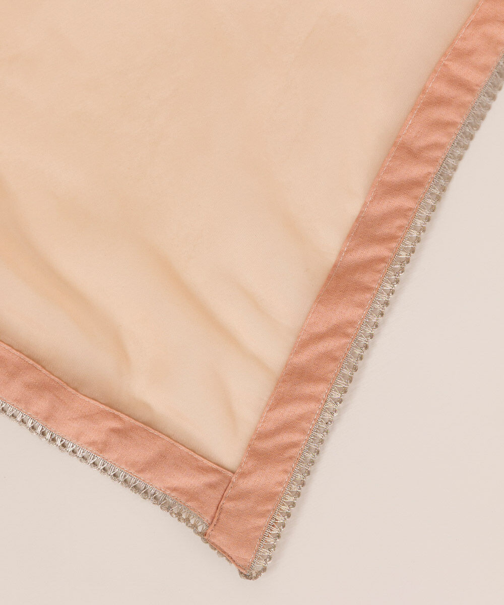 Blended Organza Pink Solid Dupatta