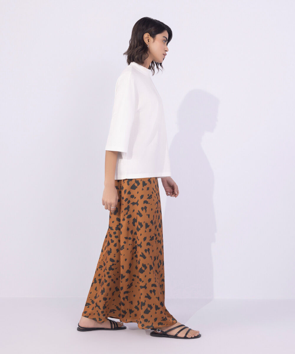 Women's Western Wear Off White Oversized T-Shirt