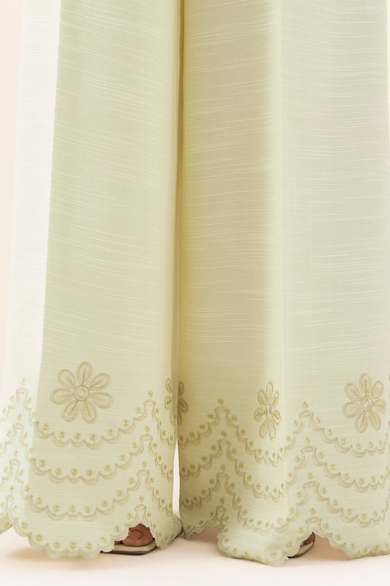 Embroidered Khaddar Trousers