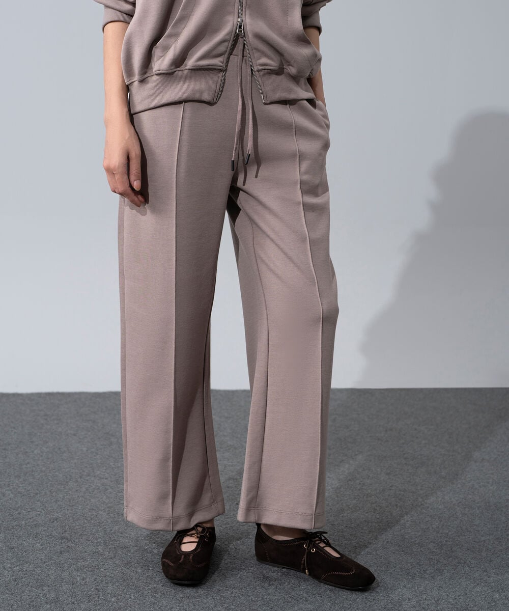 Women's Western Wear Beige Wide Leg Trousers