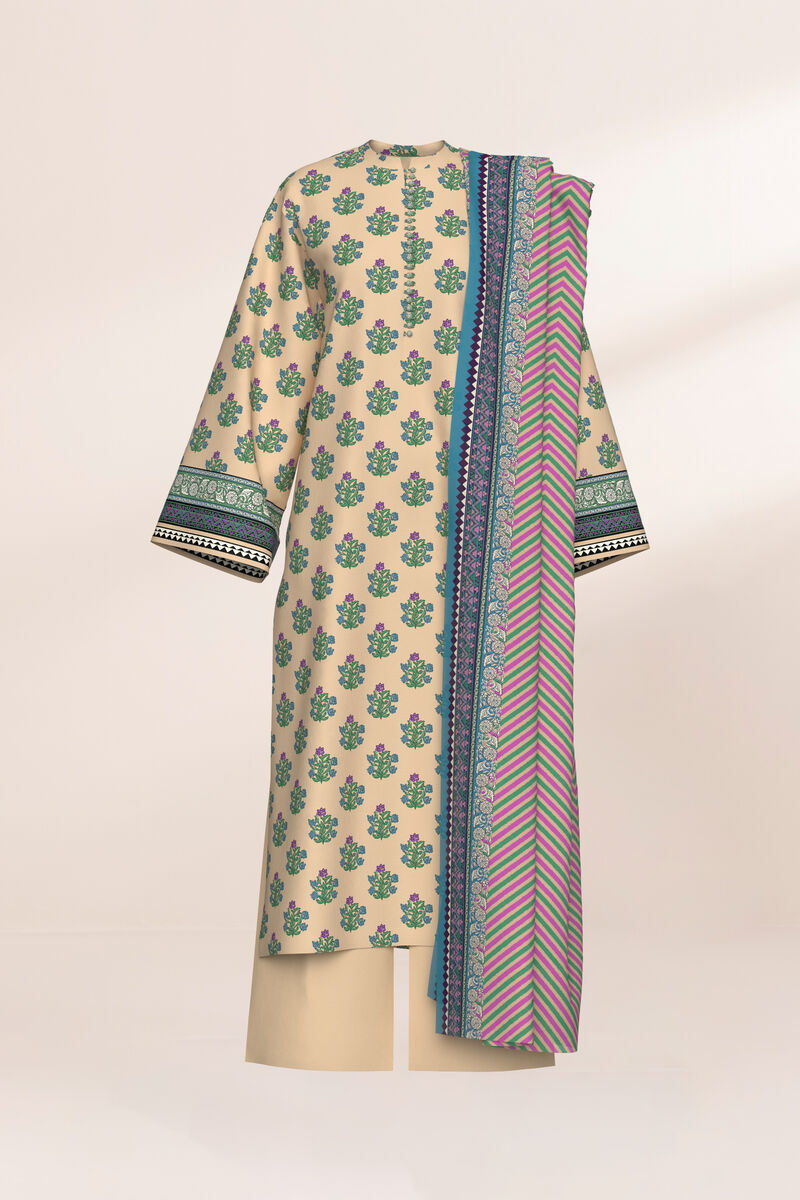 3 Piece - Printed Lawn Suit