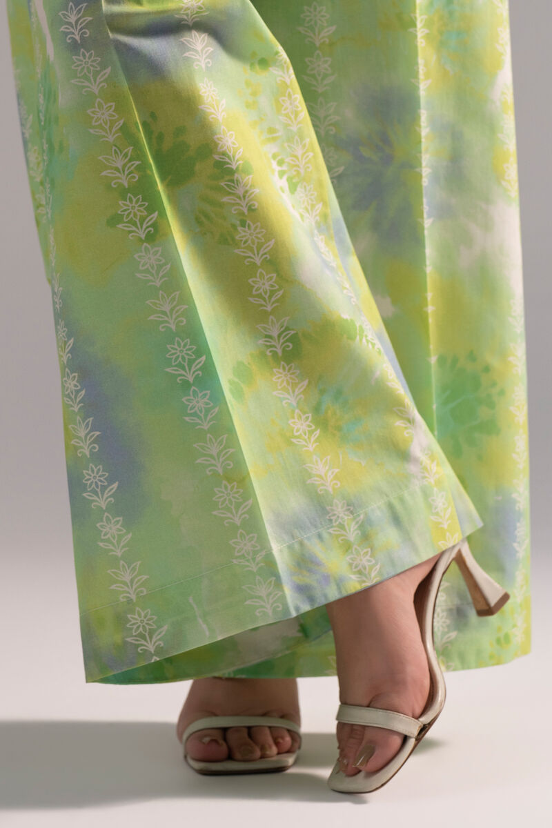 Printed Cambric Flared Pants