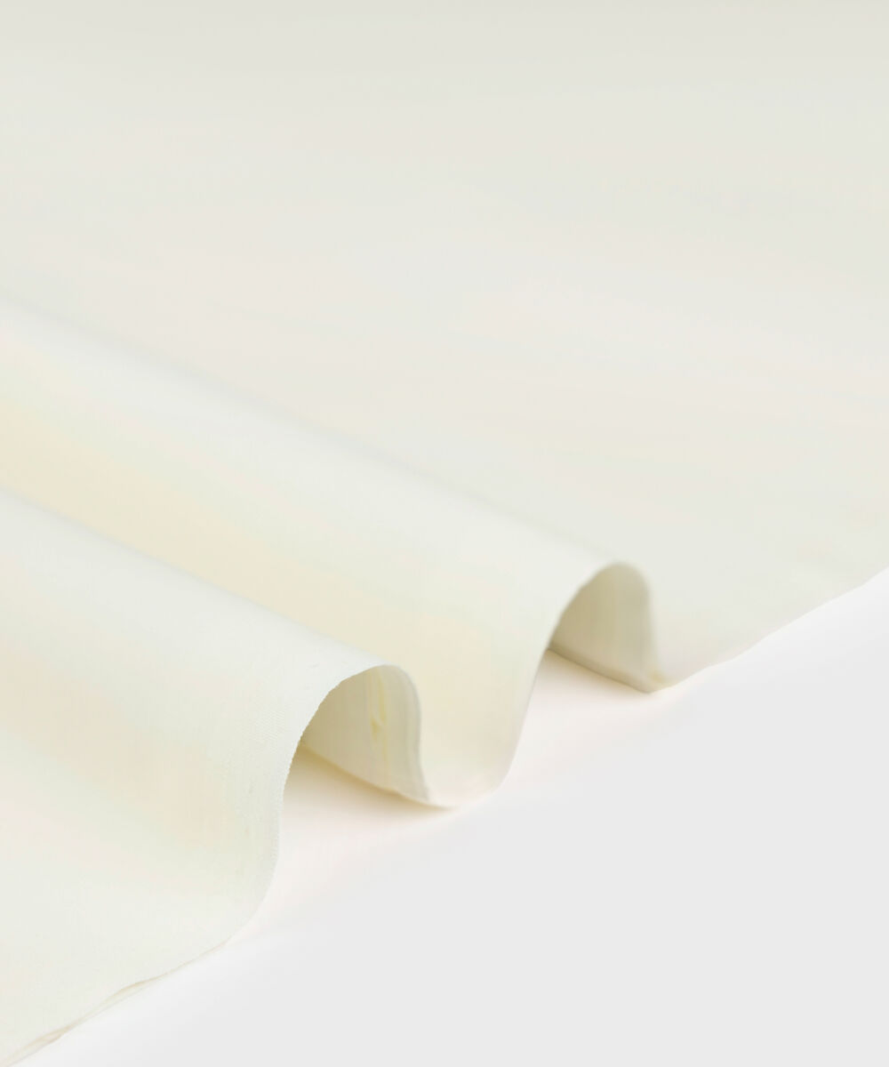 Men Unstitched Wash & Wear Off-White Full Suit Fabric