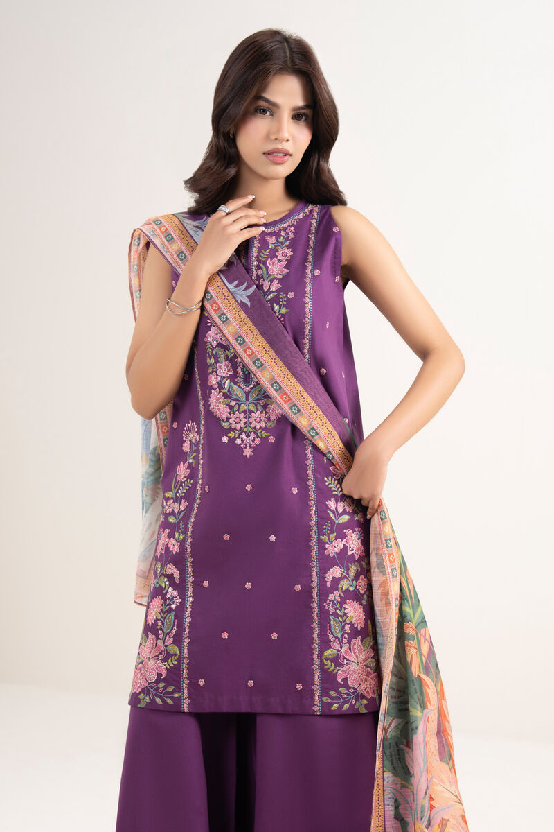 3 Piece - Embroidered Lawn Suit