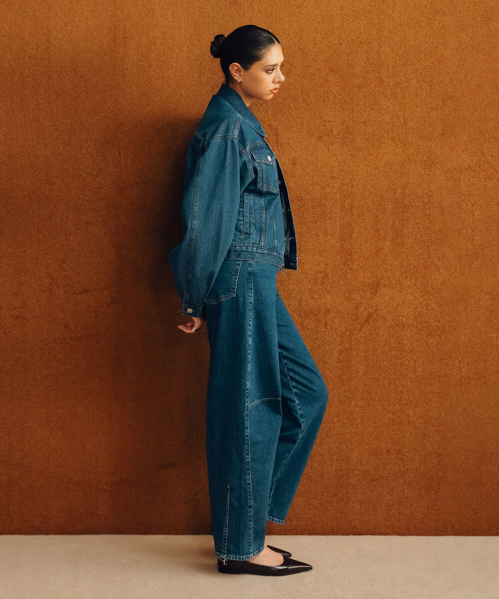 Women's Western Wear Blue Denim Trucker Jacket