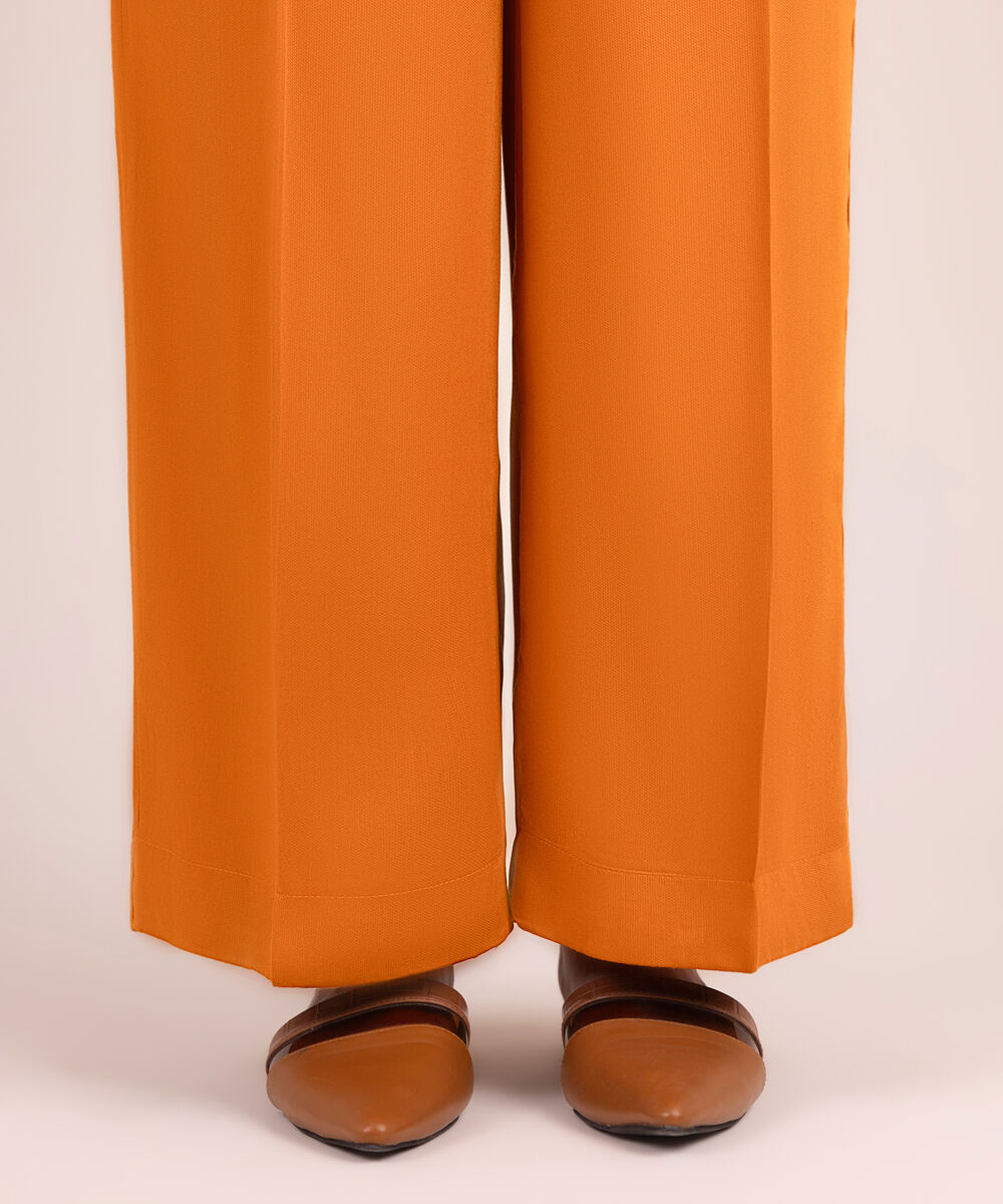 Women's RTW Bedford Solid Rust Culottes