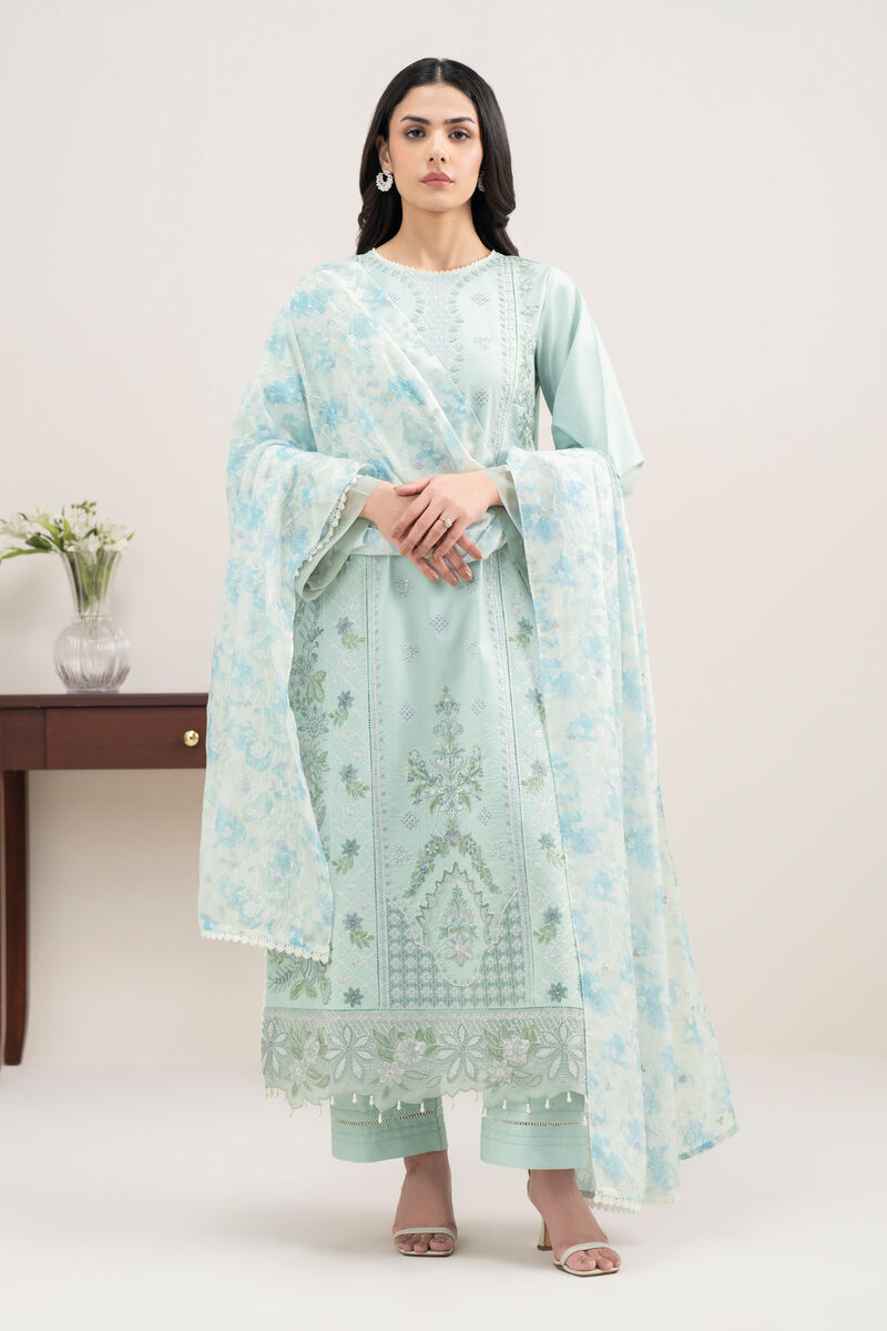 3 Piece - Embroidered Lawn Suit