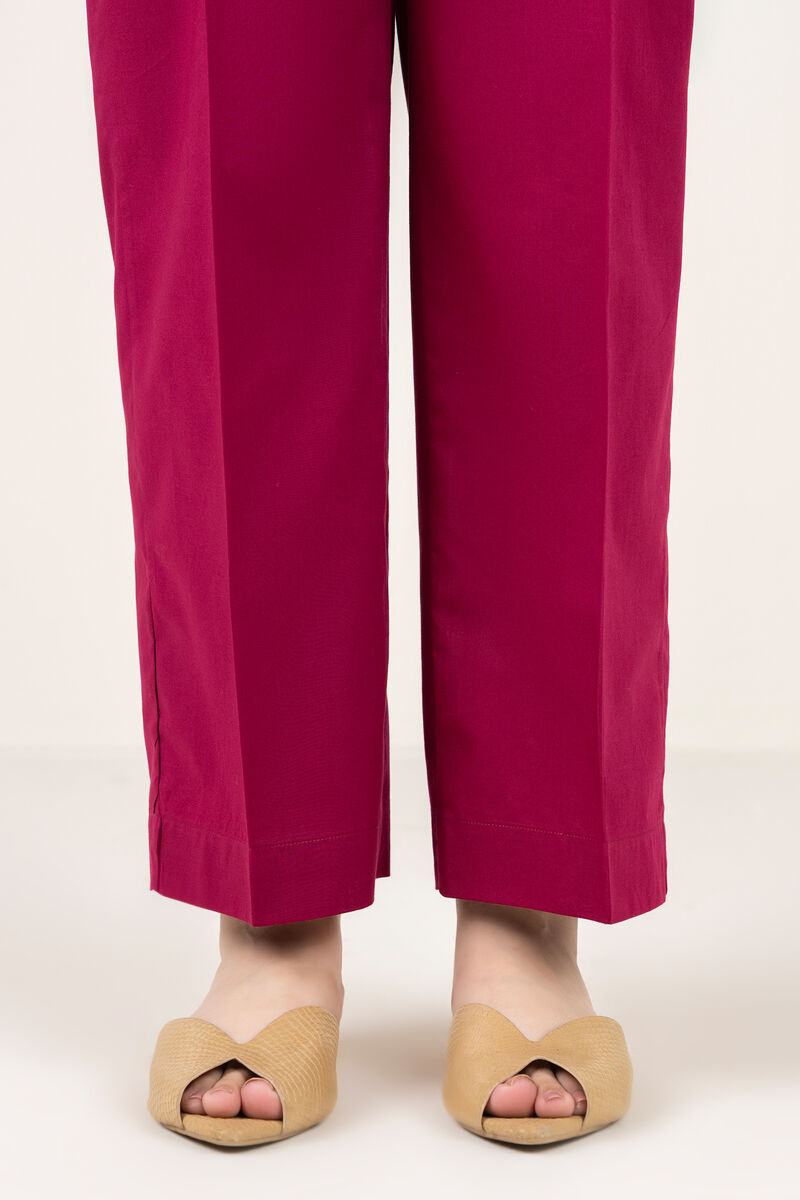 Solid Cambric Straight Pants