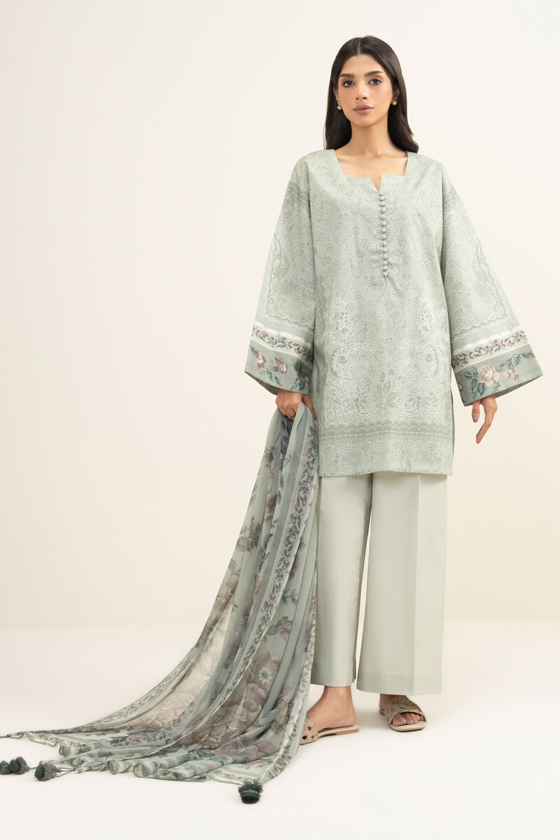 3 Piece - Printed Lawn Suit