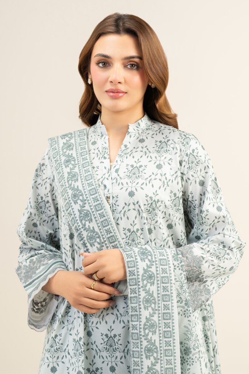 3 Piece - Embroidered Lawn Suit